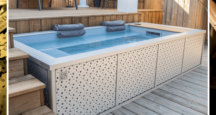 Plaques en laiton pour chaises d'extérieur Drucker, jacuzzi Petite source